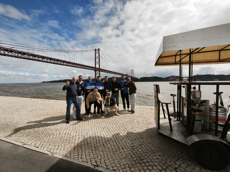 lisbon beer bike stag group