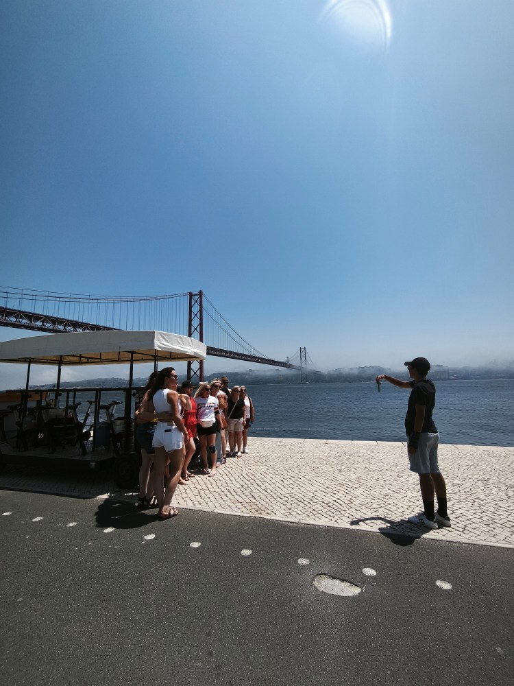 lisbon beer bike tour hen do by the river